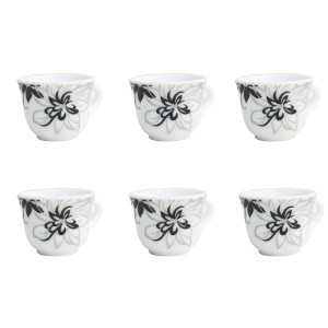 JOGO DE XÍCARA DE CAFÉ DE PORCELANA COM 12 PEÇAS 50 ML CADA - FDK2556-D