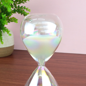 AMPULHETA DE VIDRO FURTA-COR DE 15 MINUTOS 16CM- 5273-BR