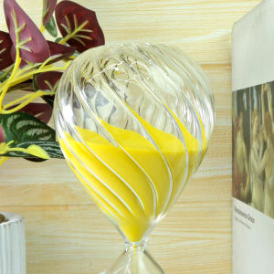 AMPULHETA DE VIDRO EM RELEVO 30 MINUTOS 20CM - 5931-AM