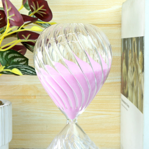 AMPULHETA DE VIDRO EM RELEVO 30 MINUTOS 20CM - 5931-RS