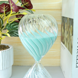 AMPULHETA DE VIDRO EM RELEVO 30 MINUTOS 20CM - 5931-TI