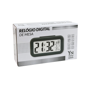 RELÓGIO DE MESA DIGITAL DESPERTADOR COM SENSOR NOTURNO - YN6019-BR