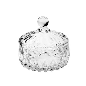 POTICHE DECORATIVO CRISTAL DE CHUMBO LOUISE 11X11CM - 35195