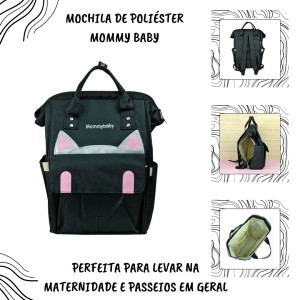 MOCHILA DE POLIESTER MATERNIDADE MOMMY BABY - CA15335-PT