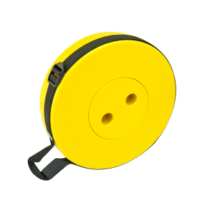 BANQUETA REDONDA RETRÁTIL DE PLÁSTICO 25X45CM - IM46219-AM