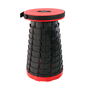 BANQUETA REDONDA RETRÁTIL DE PLÁSTICO 25X45CM - IM46219-VM