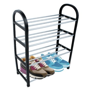 SAPATEIRA COM 4 DIVISÓRIAS DE METAL 43X18,5X56CM - CA08045