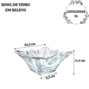 BOWL DE VIDRO 2 LITROS - BM7073
