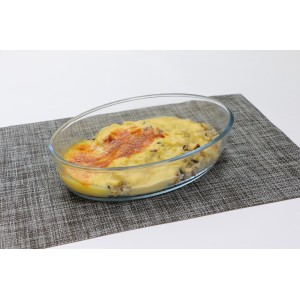 ASSADEIRA OVAL DE VIDRO 2,4 LITROS - CA12235