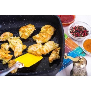 KIT COM ESPATULA E PINCEL DE SILICONE PARA COZINHA 2 PÇS - WF0630-AM