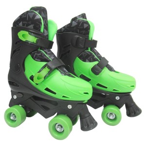 PATINS ROLLER VERDE DE PLÁSTICO AJUSTÁVEL NUMERAÇÃO DO 33 AO 36 - DMR5854M
