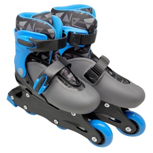 PATINS INLINE AZUL AJUSTÁVEL 2 EM 1 ATE 50KG - DMR5873