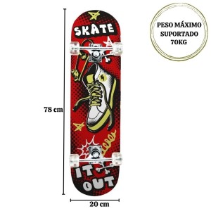 SKATE DM RADICAL TENIS ATÉ 70KG - DMR6254-TENIS