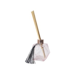 FRASCO DIFUSOR DE VIDRO COM PENDENTE DECORATIVO 150ML -HD02001- ROSE