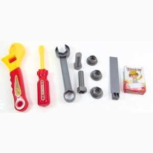 BRINQUEDO KIT FERRAMENTAS DE PLASTICO COM 11 PEÇAS - COM INMETRO - JB382