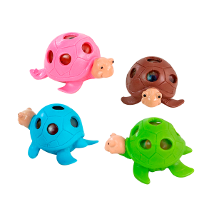 BRINQUEDO TARTARUGA DE PLÁSTICO ANTI-ESTRESSE C/ 4 UN. - ZD003-UNI