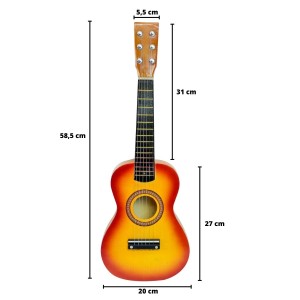 MINI VIOLÃO INFANTIL CORDA DE AÇO MUSICAL 58,5CM - PD699502-C