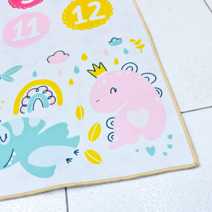 TAPETE PARA ATIVIDADES INFANTIL DE POLIESTER ANTIDERRAPANTE 80X120CM - CZ23749-F