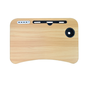 MESA PORTÁTIL DE MDF COM USB MINI VENTILADOR E MINI LUMINÁRIA - 21631-BG