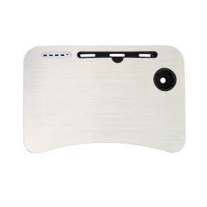 MESA PORTÁTIL DE MDF COM USB MINI VENTILADOR E MINI LUMINÁRIA - 21631-BR