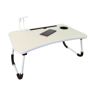 MESA PORTÁTIL DE MDF COM USB MINI VENTILADOR E MINI LUMINÁRIA - 21631-BR