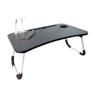 MESA PORTÁTIL DE MDF COM USB MINI VENTILADOR E MINI LUMINÁRIA - 21631-PT