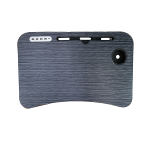 MESA PORTÁTIL DE MDF COM USB MINI VENTILADOR E MINI LUMINÁRIA - 21631-PT