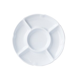 PETISQUEIRA REDONDA 25X25CM DE MELAMINA COM 5 DIVISÓRIAS  - HD55107