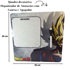 PLACA DECORATIVA QUADRO COM CANETA E APAGADOR - 242