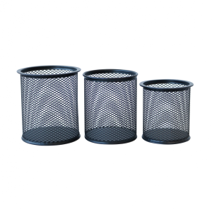 PORTA LÁPIS E CANETAS DE METAL COM 03 PEÇAS - 94590 -PT