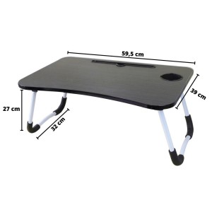 MESA PORTÁTIL DOBRAVEL DE MDF 59,5X39X27CM - YT2186-PT