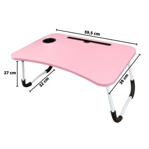 MESA PORTÁTIL DOBRAVEL DE MDF 59,5X39X27CM - YT2186-RS