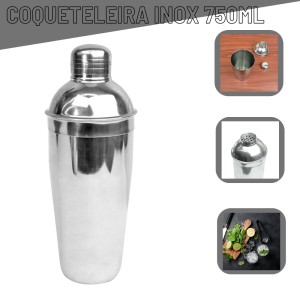 COQUETELEIRA EM AÇO INOX 750ML - 1103