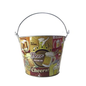 BALDE DE METAL PARA CERVEJA BEER PREMIUM 4.8 LITROS - CA12096-G