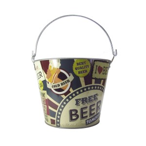 BALDE DE METAL PARA CERVEJA FREE BEER TOMORROW 4.8 LITROS - CA12096-H