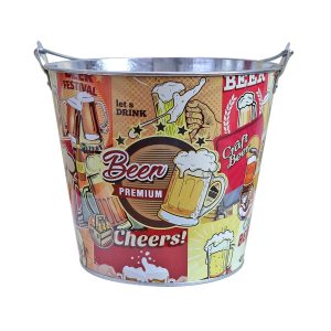 BALDE DE METAL PARA CERVEJA BEER PREMIUM 7.6LITROS - CA12097-G