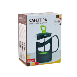 CAFETEIRA FRANCESA CREMEIRA COLOR DE VIDRO 600 ML - CA09678-PK