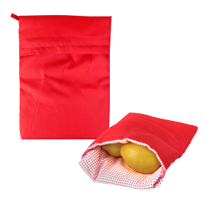 BOLSA DE POLIESTER PARA MICROONDAS REUTILIZÁVEL 24X19CM - CA15315