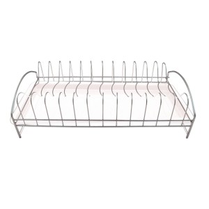 ESCORREDOR DE PRATOS DE FERRO E BANDEJA DE PLÁSTICO 2 PEÇAS - CA09515-BR