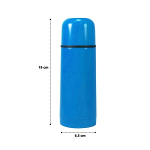 GARRAFA ISOTÉRMICA INOX AZUL 350ML - CA12131-AZ