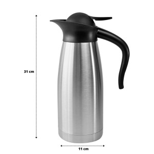 GARRAFA TÉRMICA INOX COM VÁLVULA DE GATILHO 1,5 LITROS - CA12360