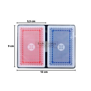 JOGO COM 2 BARALHOS DE PLÁSTICO COM 54 CARTAS - BAR69087