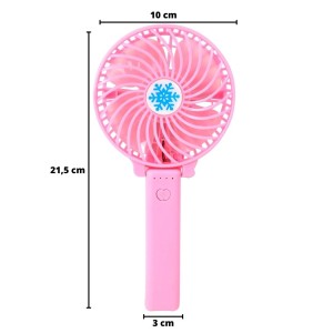MINI VENTILADOR DOBRÁVEL PORTÁTIL E RECARREGÁVEL USB LED - A840-RS