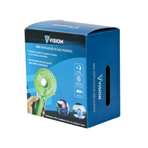 MINI VENTILADOR DOBRÁVEL PORTÁTIL E RECARREGÁVEL USB LED- A840-VD