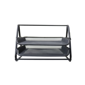 ORGANIZADOR DE METAL PARA DOCUMENTOS COM 02 DIVISÓRIAS - 2931