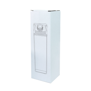 GARRAFA DE PLÁSTICO CAIXA DE LEITE ESTAMPADA 500ML - 4167-B