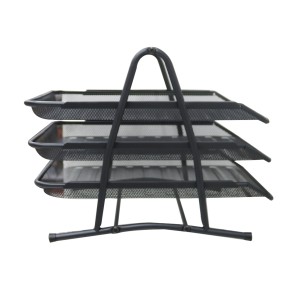 ORGANIZADOR DE METAL PARA DOCUMENTOS COM 03 DIVISÓRIAS 29,5X34,5CM - 2932