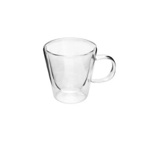 JOGO DE CANECA COM ALÇA EM VIDRO DUPLO BOROSSILICATO 2PCS - VDA09130