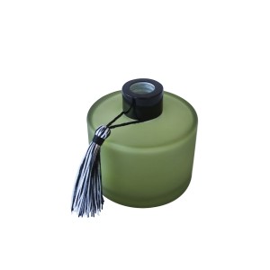 FRASCO DIFUSOR DE VIDRO REDONDO COM PENDENTE DECORATIVO 180ML - HD02003-VD