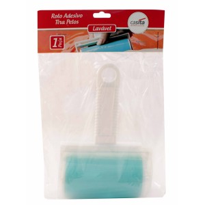 ROLO ADESIVO TIRA PELO DE PLÁSTICO LAVÁVEL 17CM - CA12323-AZ